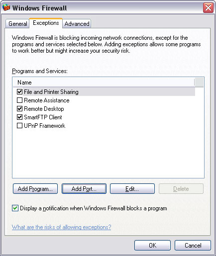 cómo comprobar las salidas de aire libres en Windows XP